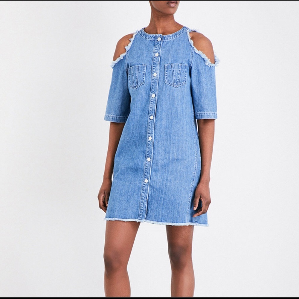 Maje Raki cold shoulder denim dress 🔥🟦🔥